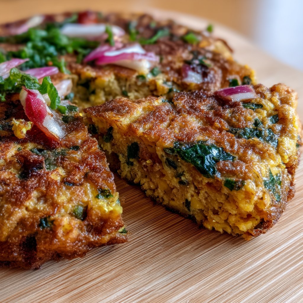 Chickpea Flour Frittata (Vegan Omelet)