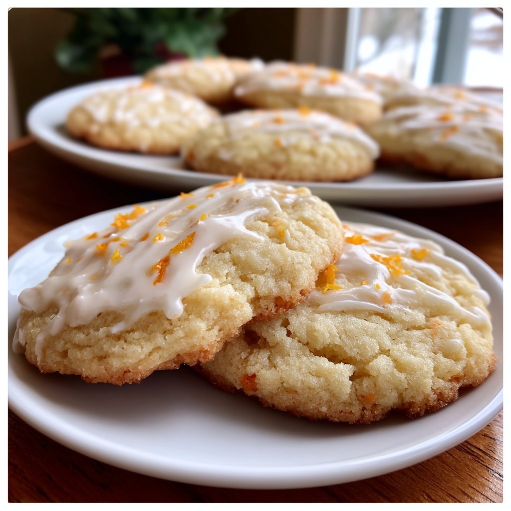 Orange Vanilla Sugar Cookies with Simple Icing