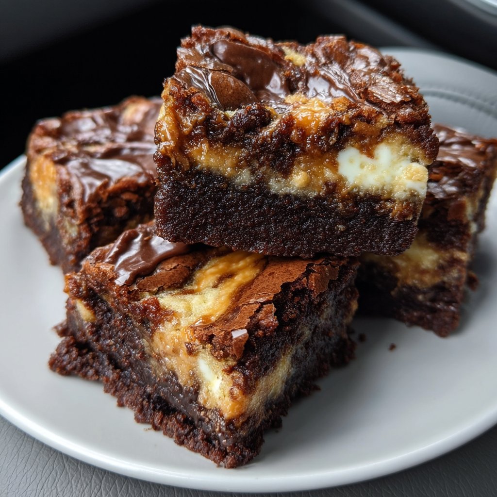 Peanut Butter Ricotta Swirl Brownies 5 Peanut Butter Ricotta Swirl Brownies