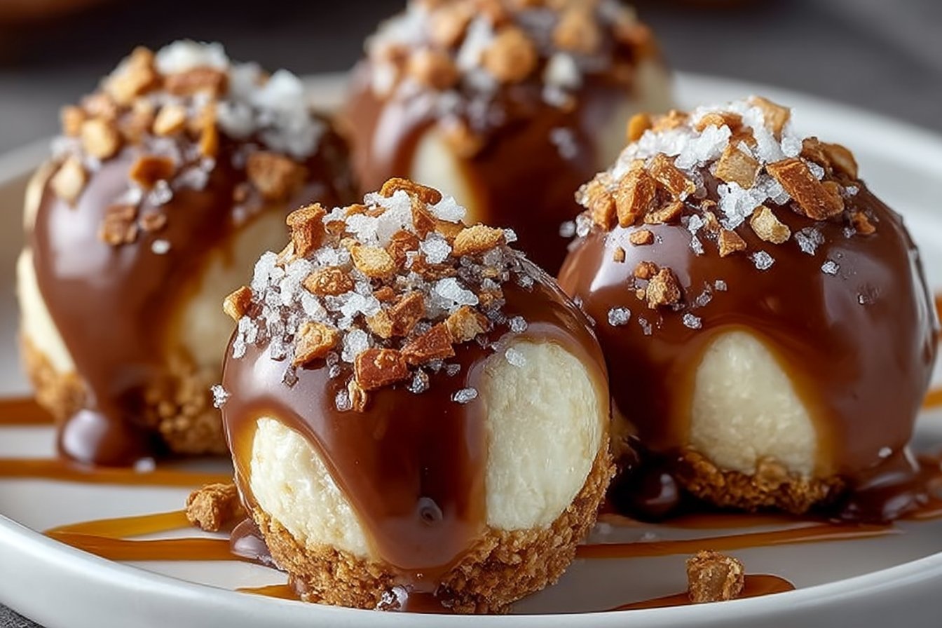5 Irresistible Salted Caramel Pretzel Cheesecake Balls You’ll Love