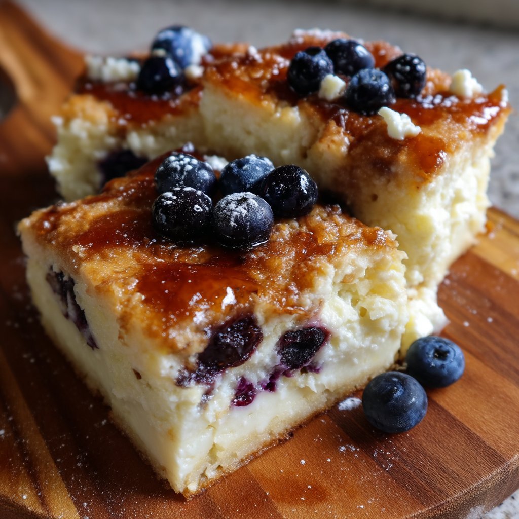 Blueberry Maple Mascarpone Breakfast Squares