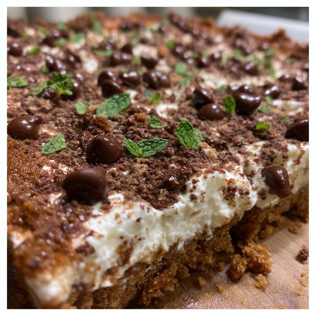 Mint Chocolate Mascarpone Bars