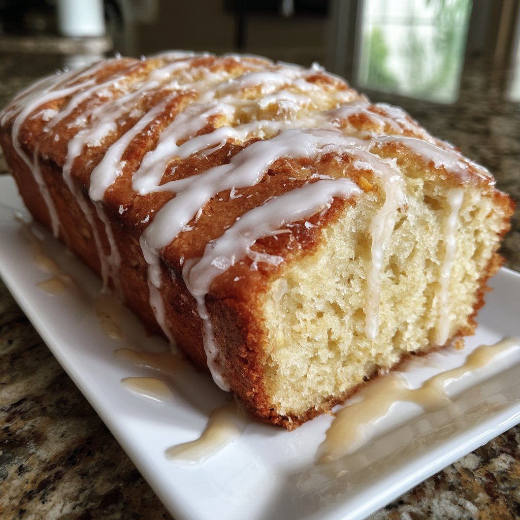 Lemon Almond Ricotta Snack Cake with Simple Glaze