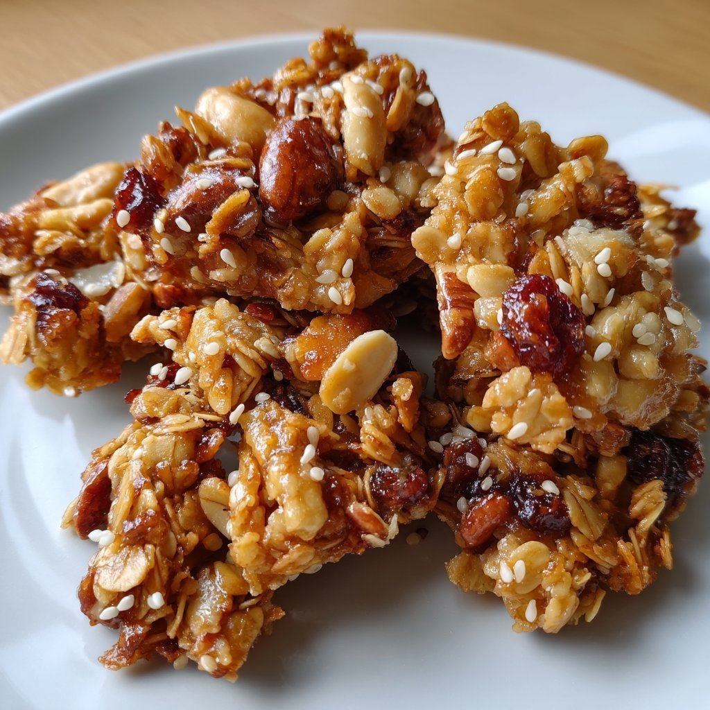 Toasted Sesame Honey Granola Clusters