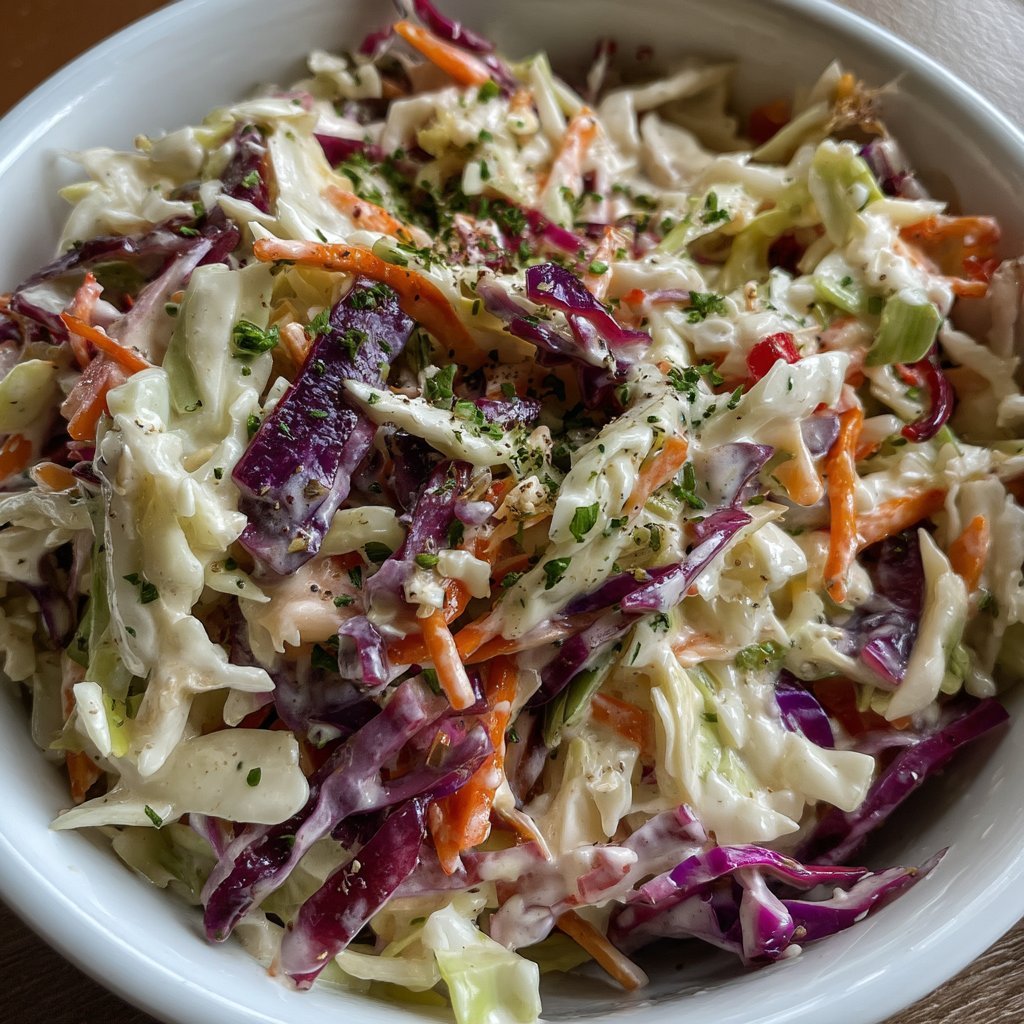 Creamy Coleslaw with Greek Yogurt Dressing 2 Creamy Coleslaw with Greek Yogurt Dressing