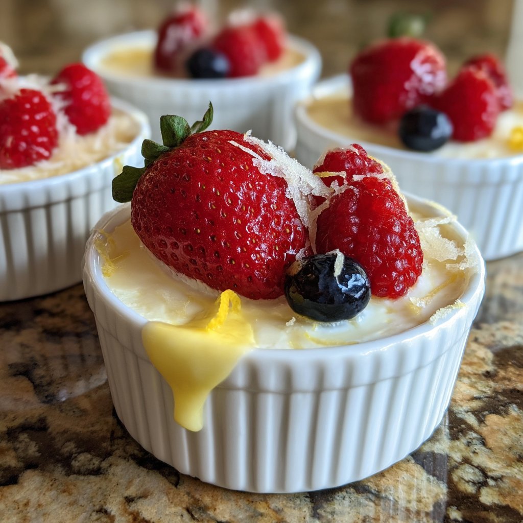 No-Bake Lemon Posset Dessert Cups