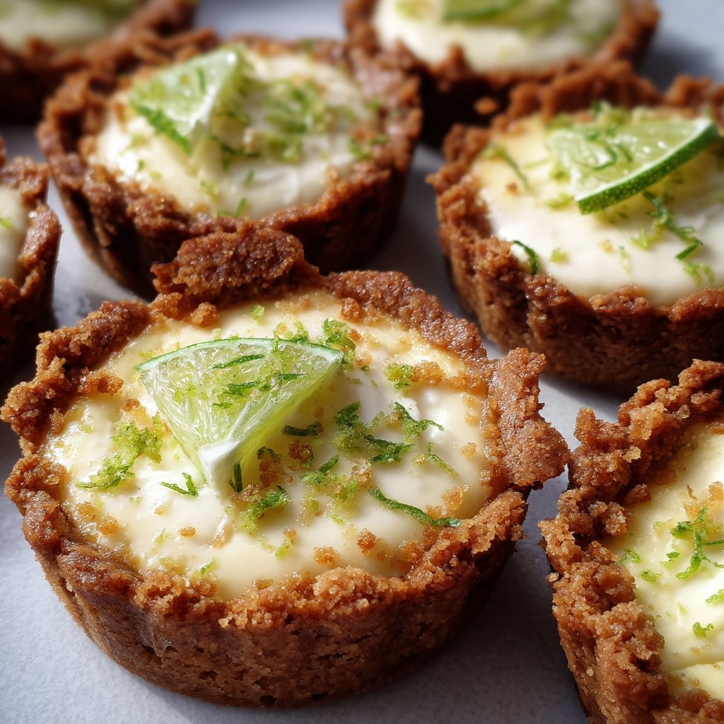 Honey Key Lime Ricotta Tartlets
