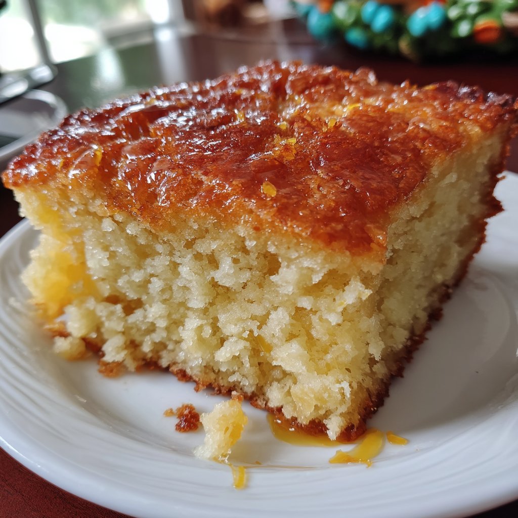 Easy Orange Vanilla Snack Cake
