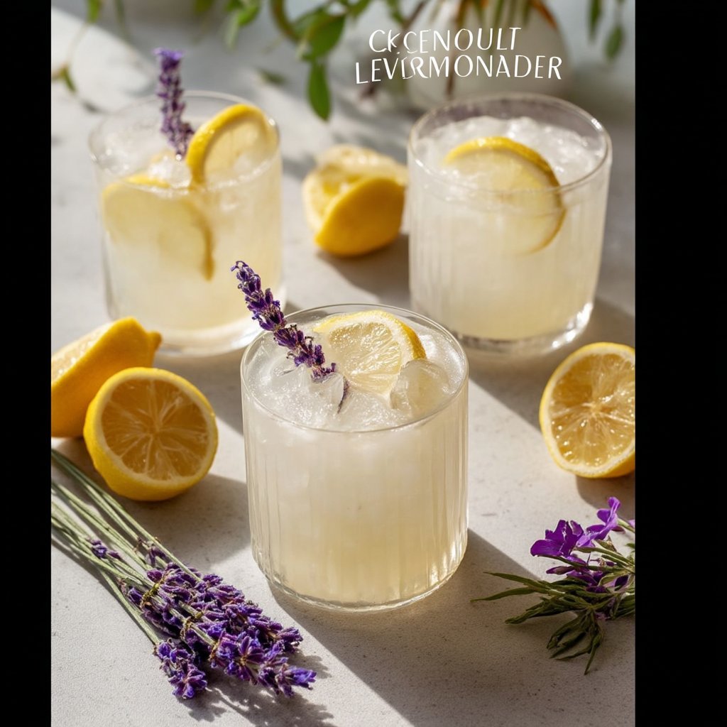 Coconut Lavender Lemonade Mocktail