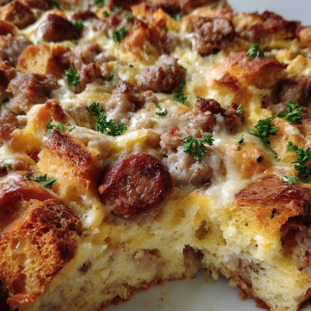 Ricotta Breakfast Casserole with Sausage 3 Ricotta Breakfast Casserole with Sausage