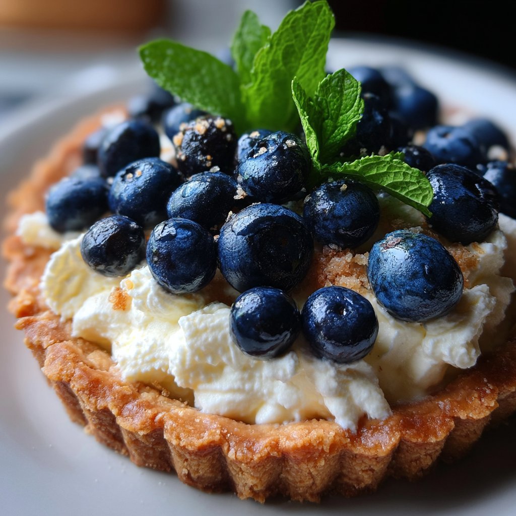 Fresh Blueberry Mascarpone Tart