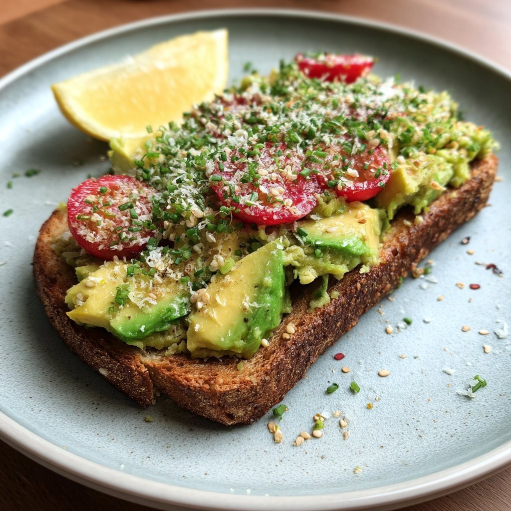 Classic Avocado Toast with a High-Fiber Topping (Hemp Seeds) 1 Classic Avocado Toast with a High-Fiber Topping (Hemp Seeds)