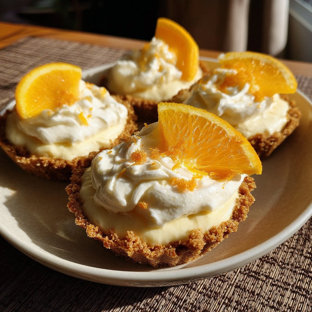 No-Bake Orange Cream Pie Cups