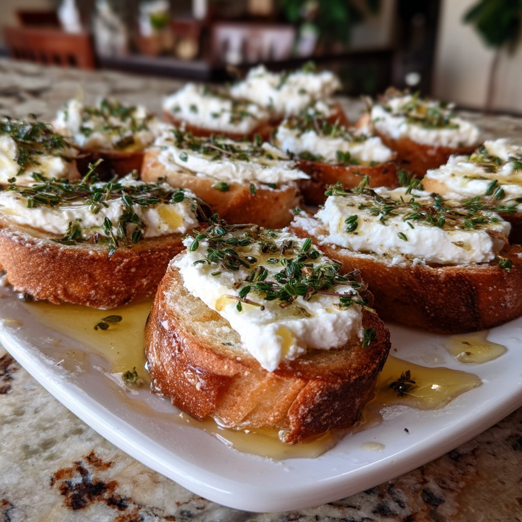 Ricotta & Honey Crostini
