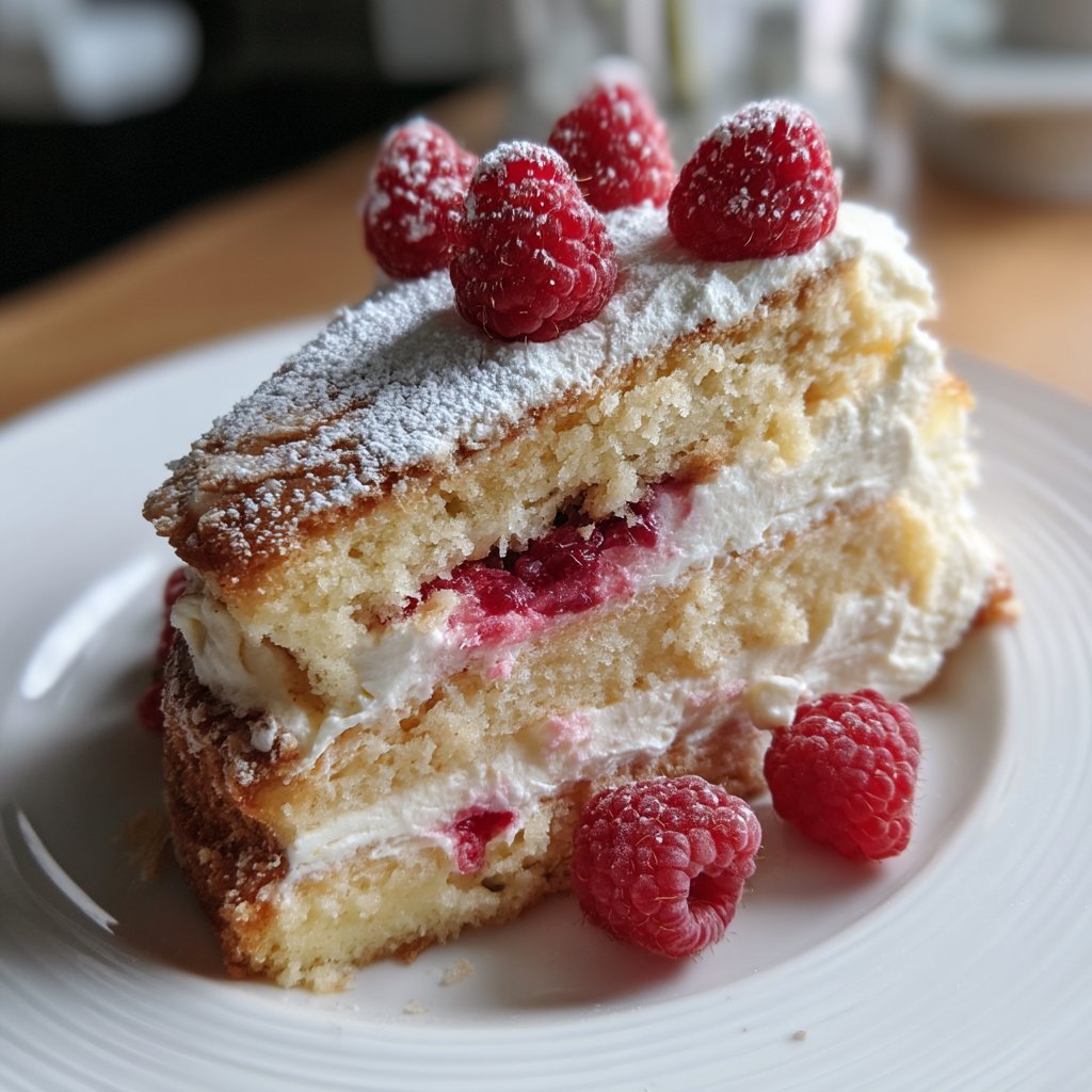 Raspberry Mascarpone Layer Cake