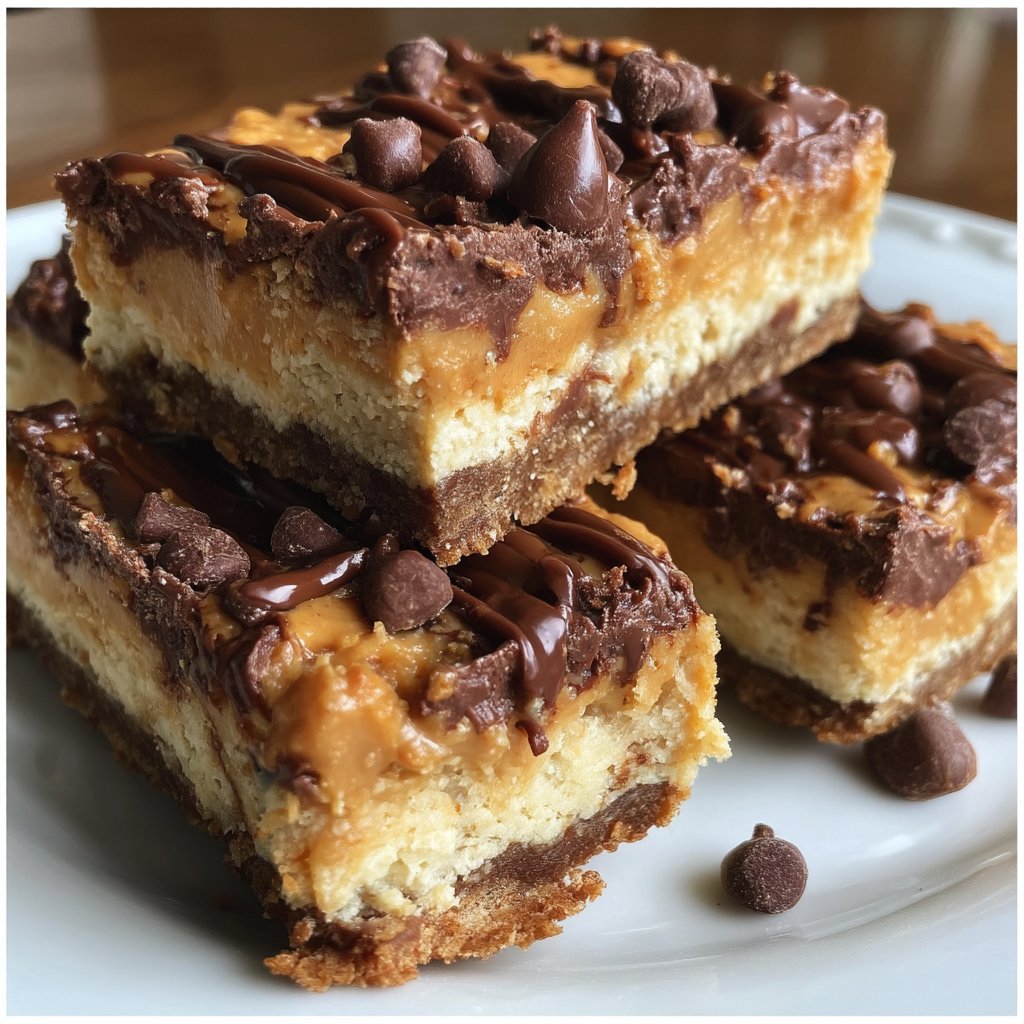 Chocolate Peanut Butter Ricotta Bars 3 Chocolate Peanut Butter Ricotta Bars