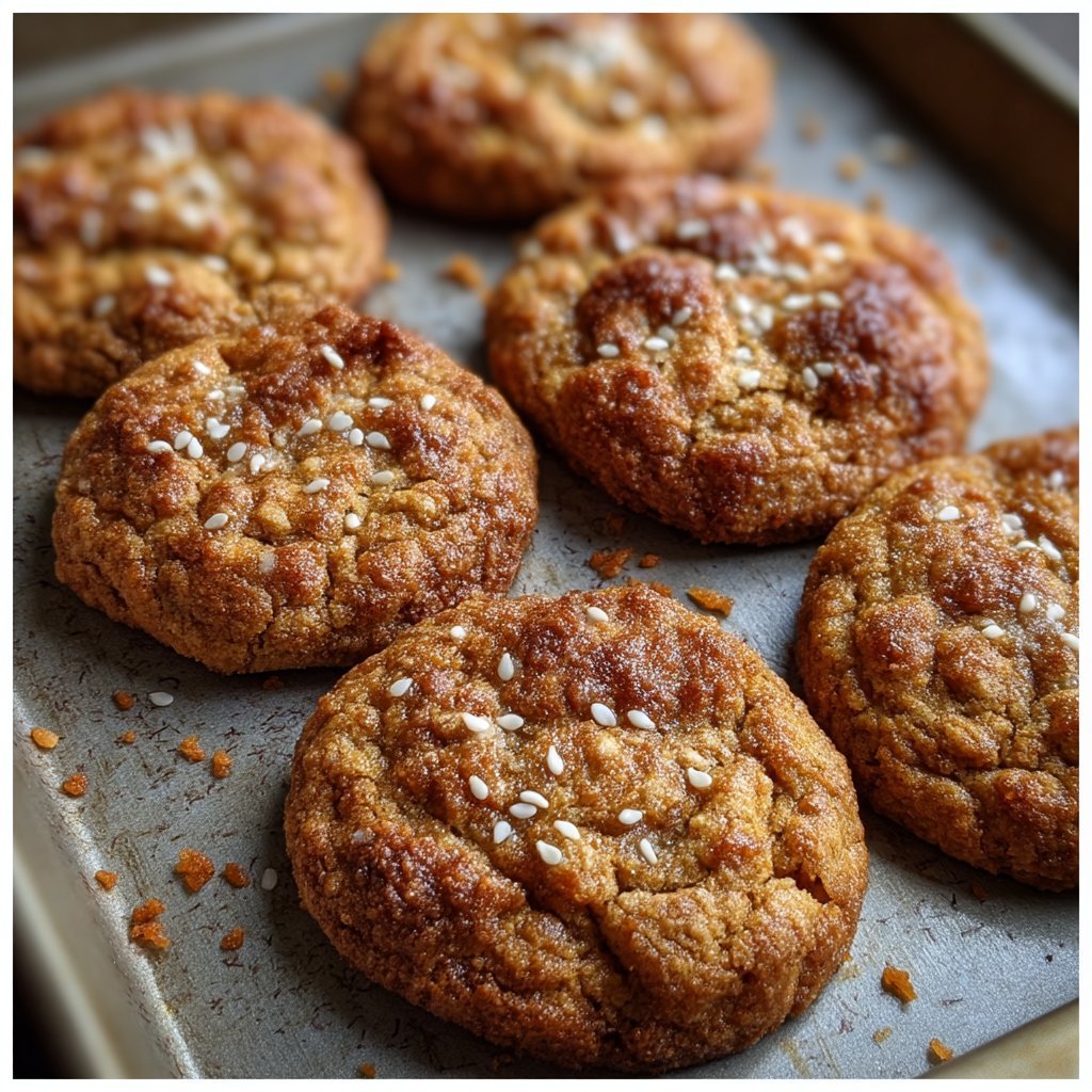 Chewy Honey Sesame Cookies with Orange Zest 3 Chewy Honey Sesame Cookies with Orange Zest