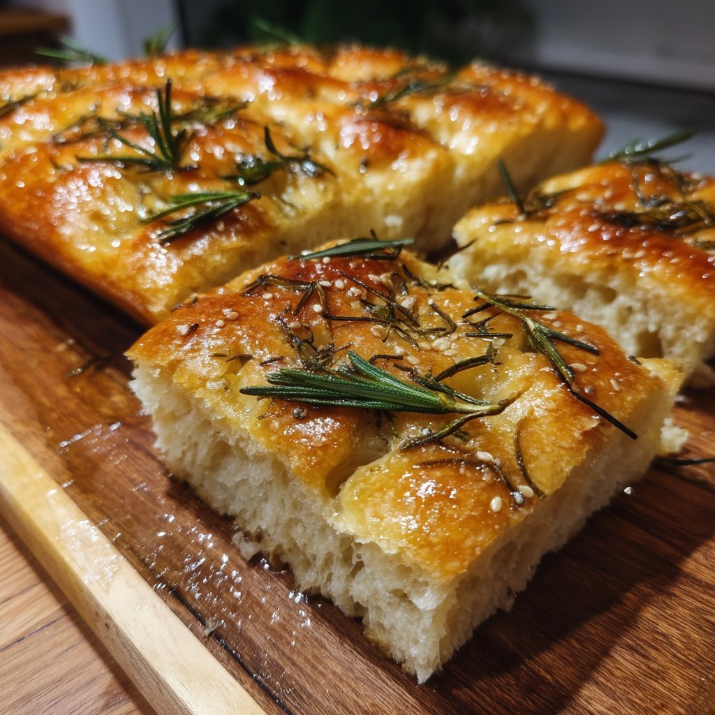 Whole Wheat Focaccia with Rosemary 1 Whole Wheat Focaccia with Rosemary