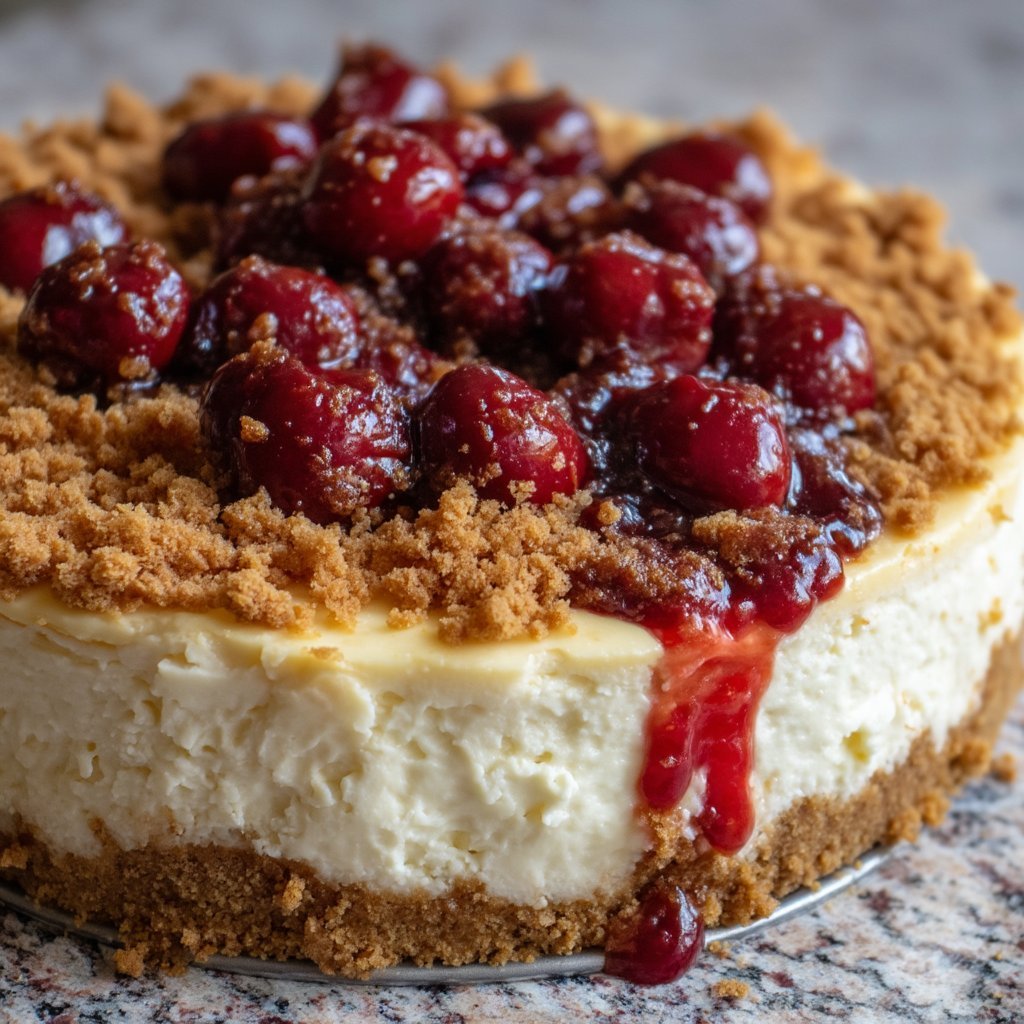 Cherry Mascarpone Cheesecake