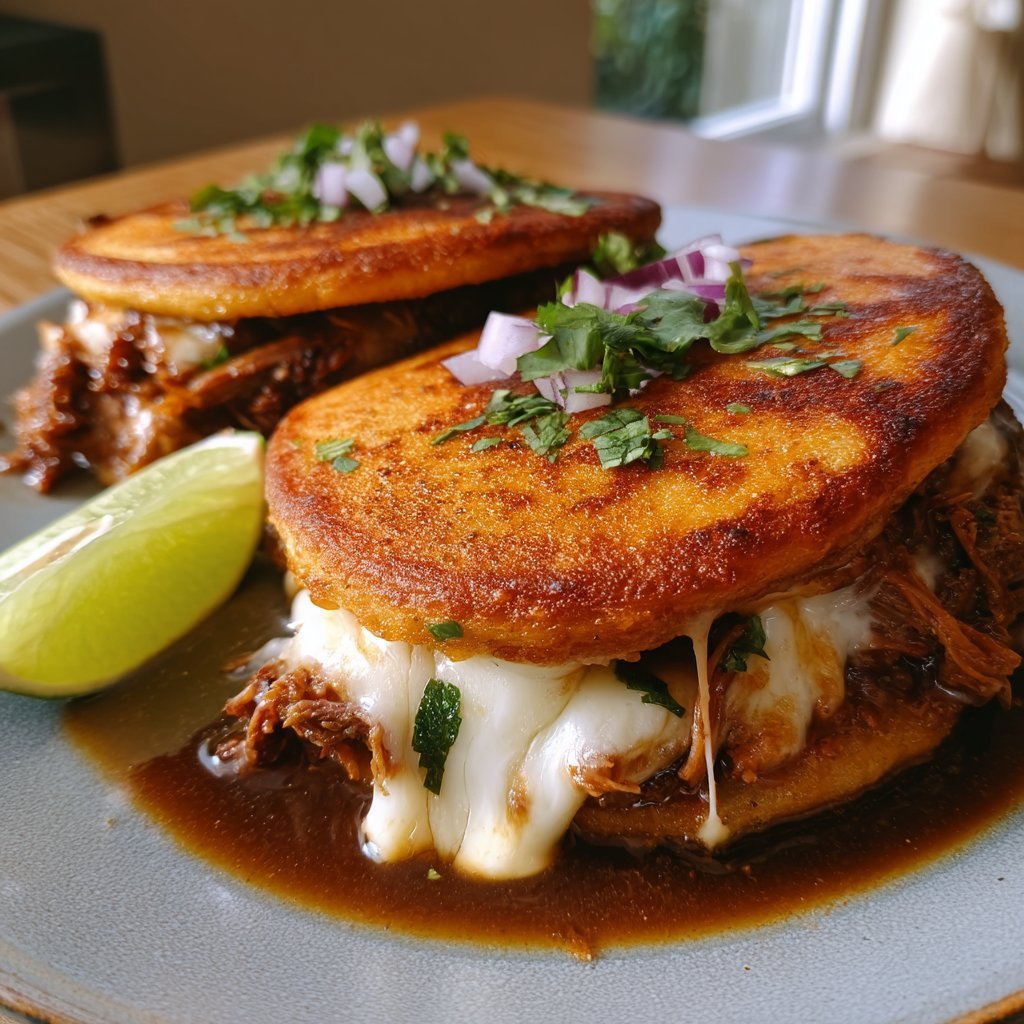 Birria Grilled Cheese Tacos