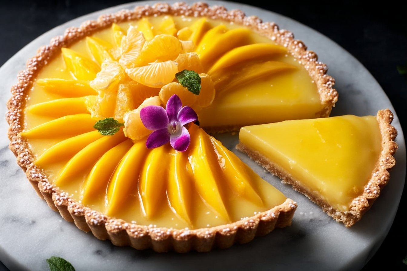 Mango Curd Tart