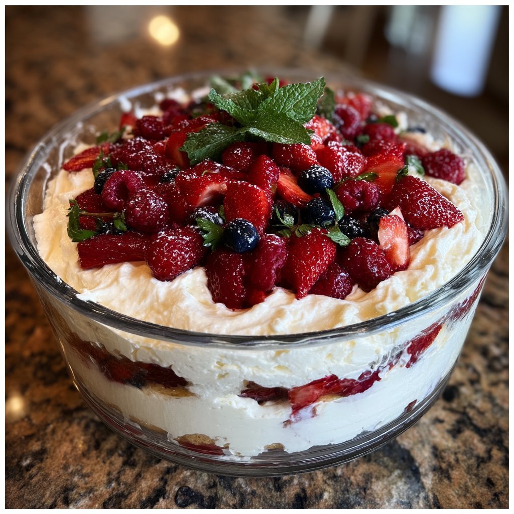 No-Bake Mascarpone Berry Trifle