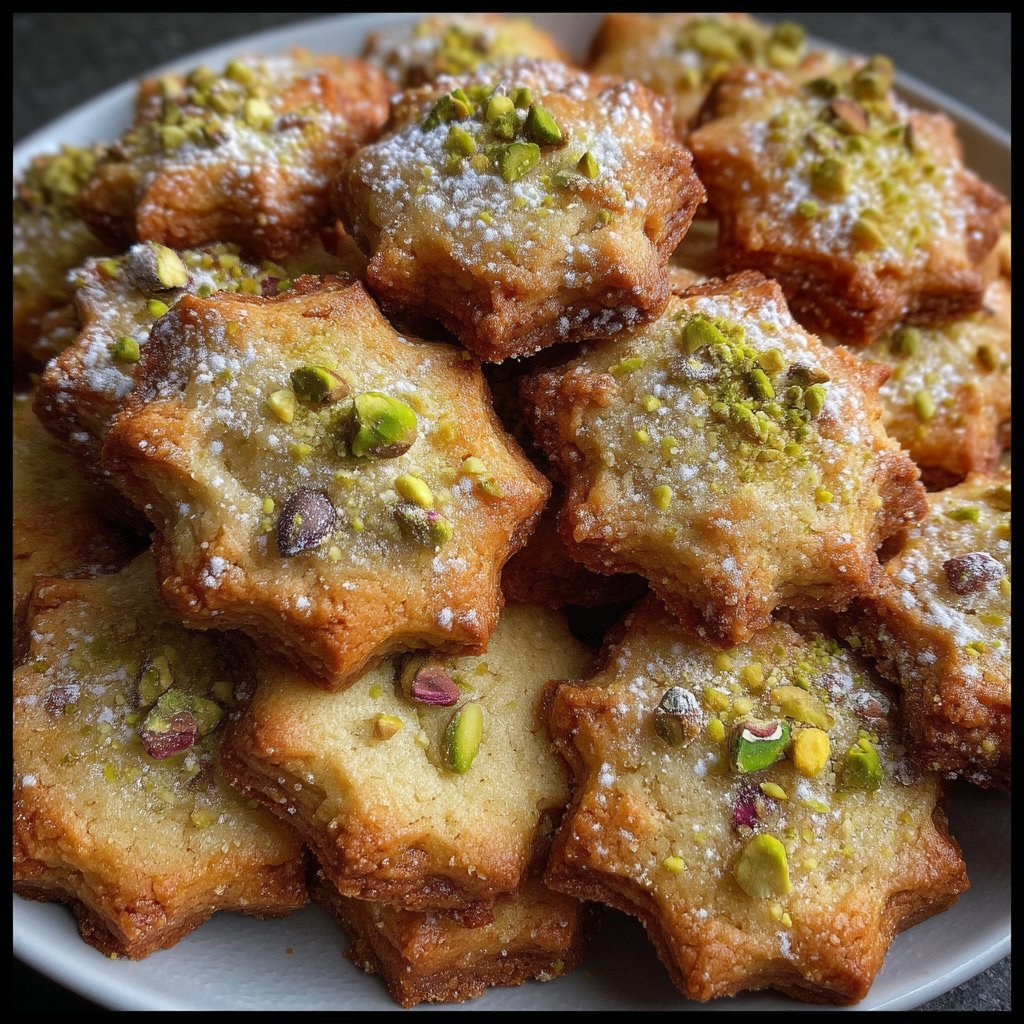 Salted Honey Pistachio Shortbread