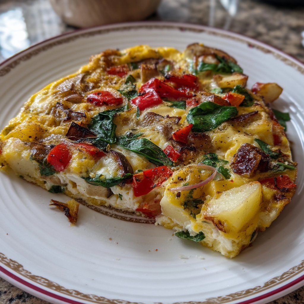 Roasted Veggie Frittata 2 Roasted Veggie Frittata