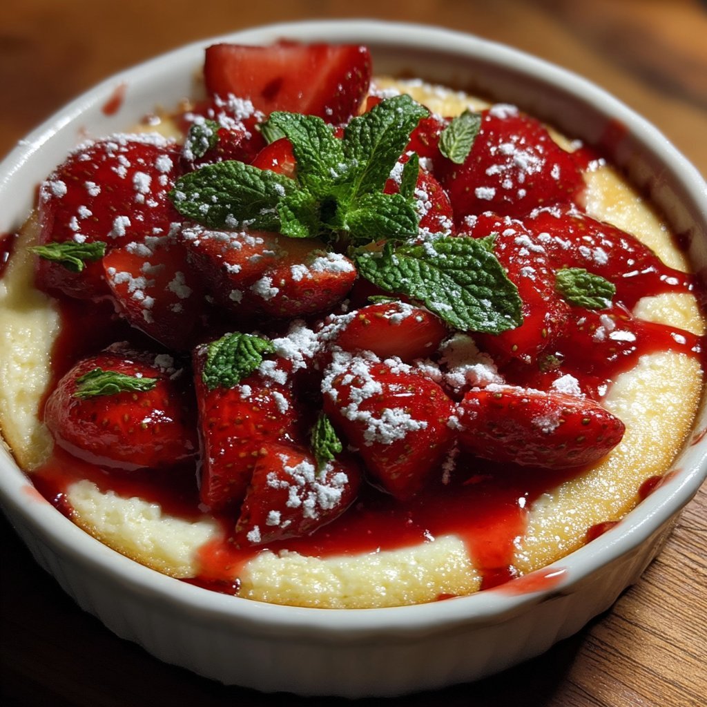 Creamy Cozy One-Bowl Strawberry Ricotta Dessert 1 Strawberry Ricotta Dessert