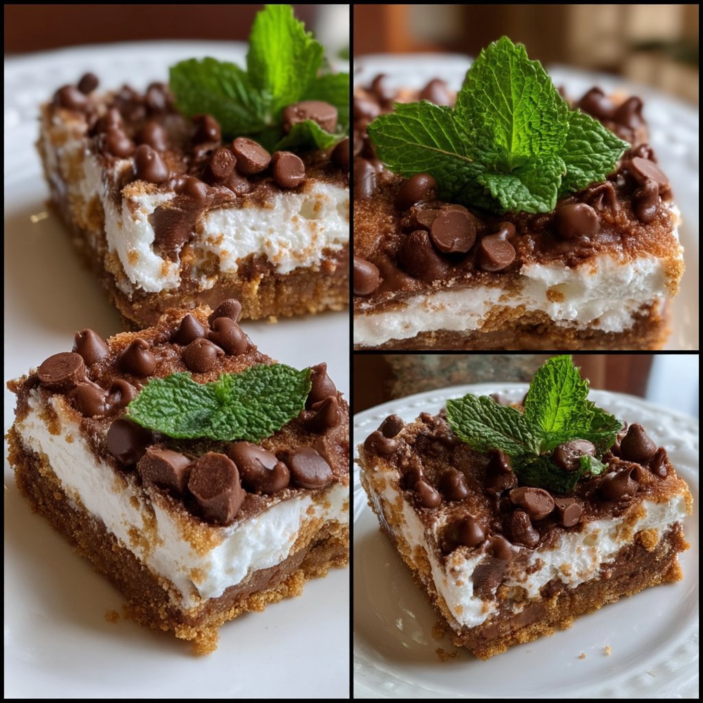 Mint Chocolate Mascarpone Bars