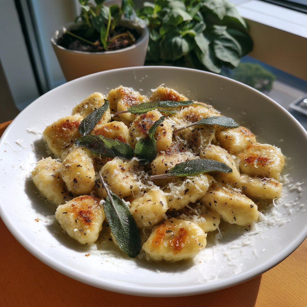 One-Pan Ricotta Gnocchi with Brown Butter Sage