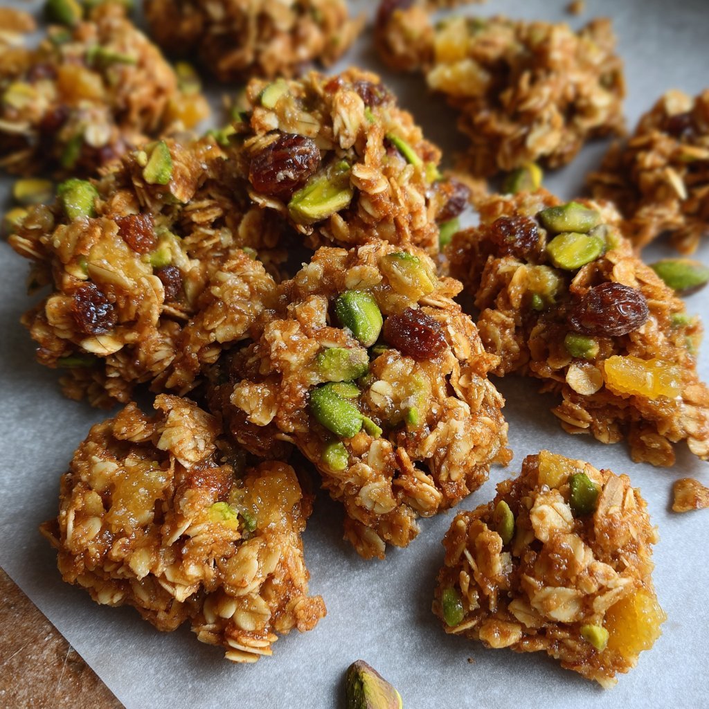 Salted Honey Pistachio Granola Clusters 3 Salted Honey Pistachio Granola Clusters