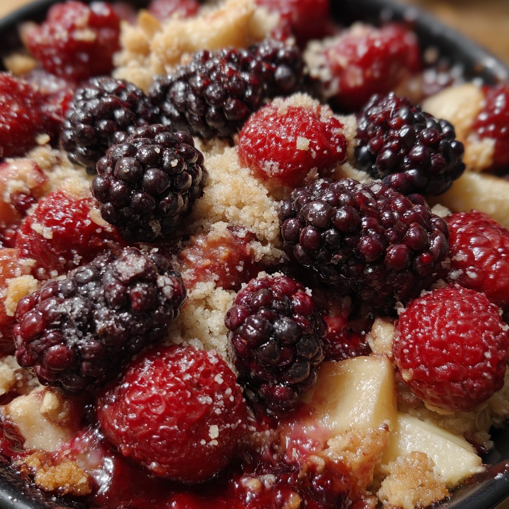 Blackberry & Apple Baked Crumble 2 Blackberry & Apple Baked Crumble