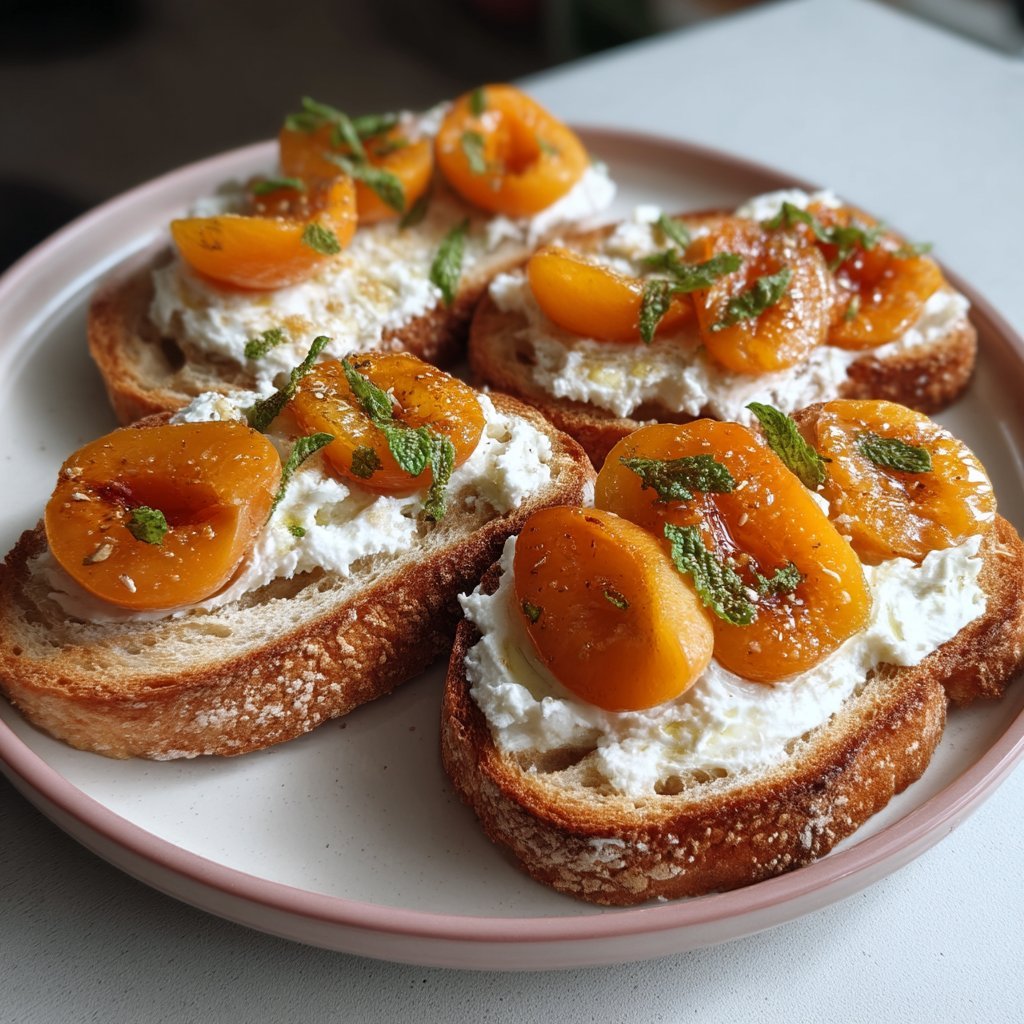 Apricot Mascarpone Toast 3 Apricot Mascarpone Toast