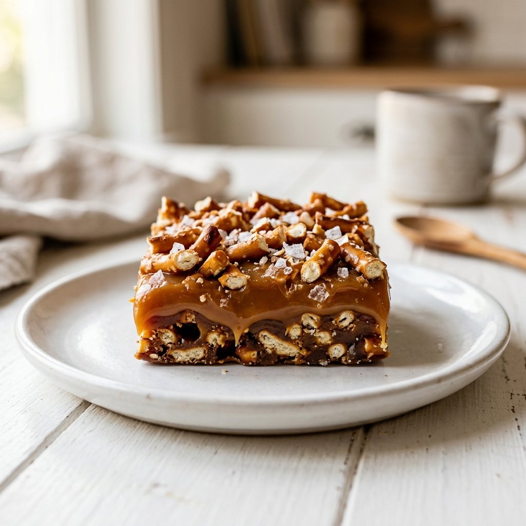 Salted Caramel Pretzel Bars Recipe