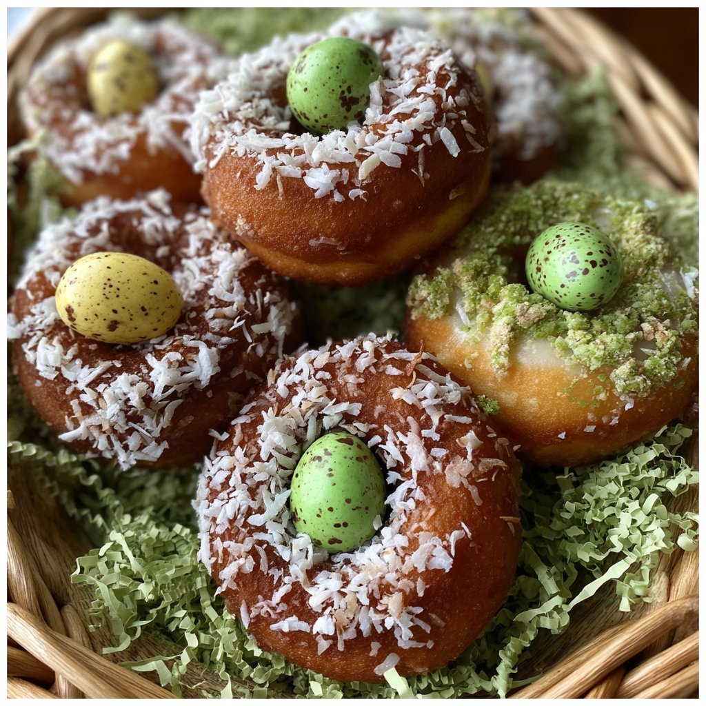 Easter Bird's Nest Donuts
