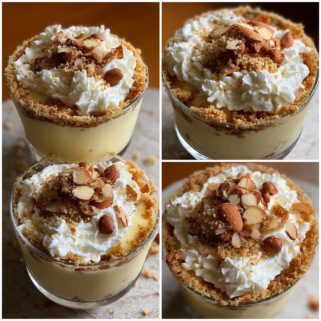 Vanilla Almond Icebox Pudding Cups