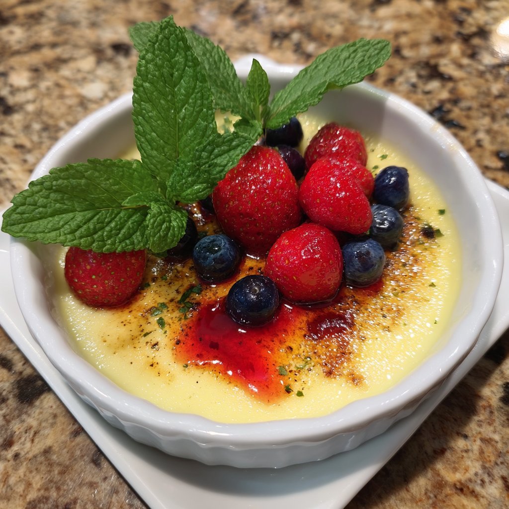 Italian Zabaglione with Berries