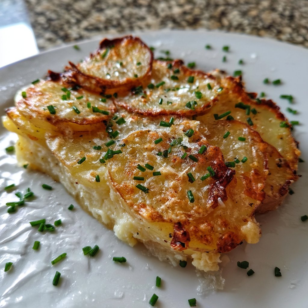 Savory Ricotta Potato Bake with Chives