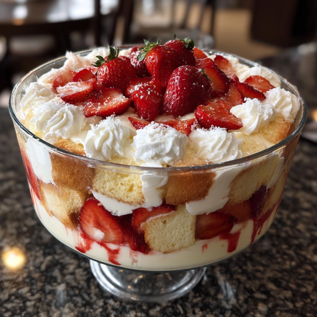 Vanilla Strawberry Trifle