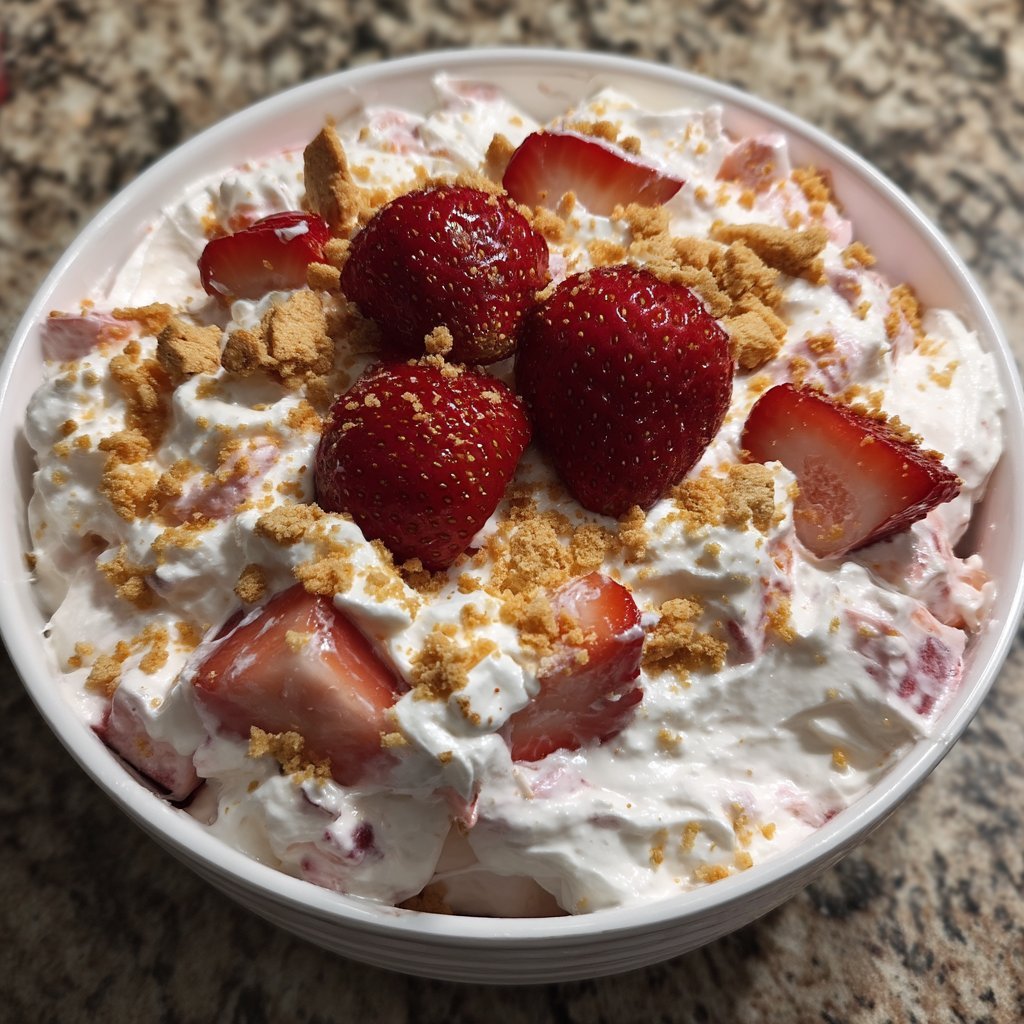 Strawberry Cheesecake Fluff Salad