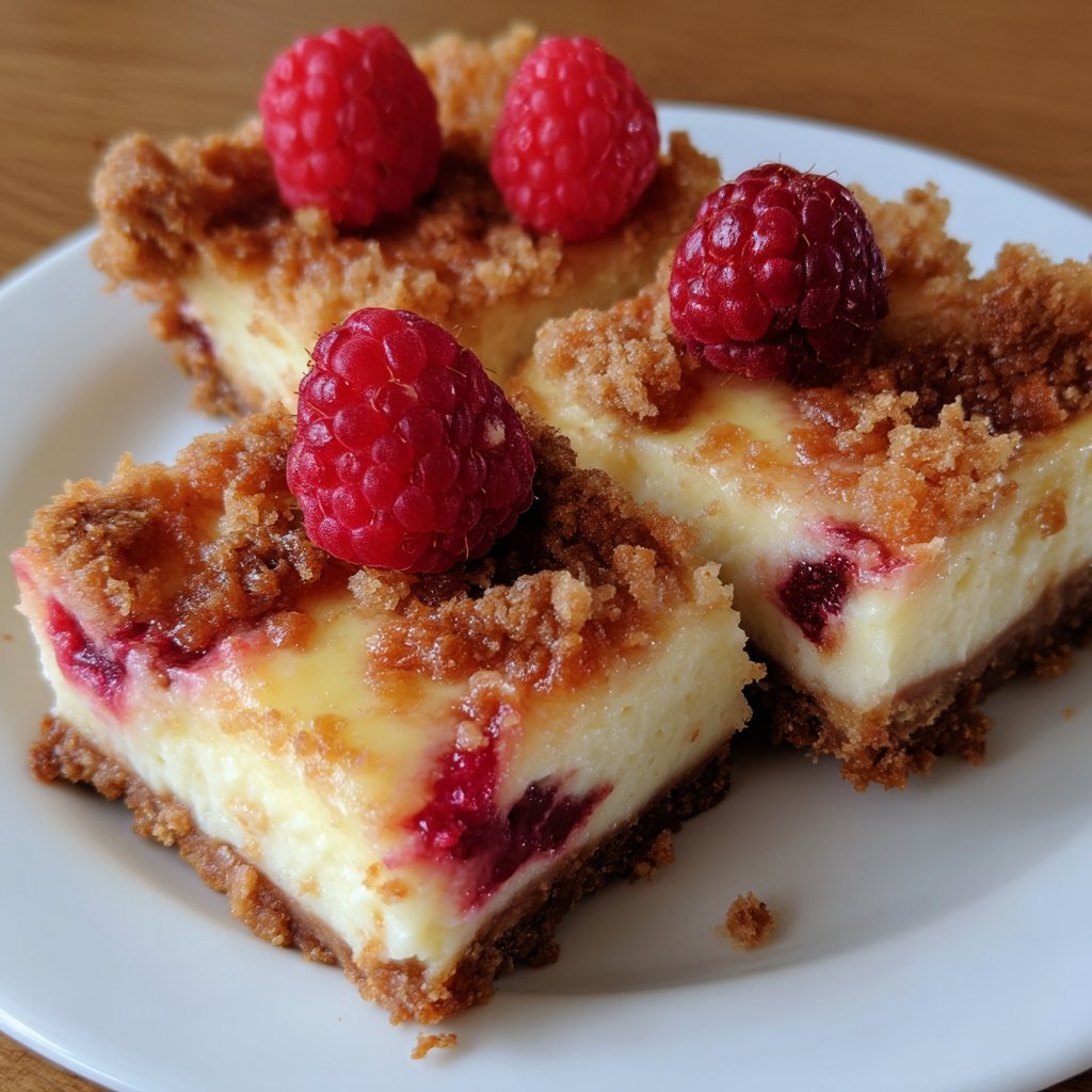Lemon Raspberry Cheesecake Bars
