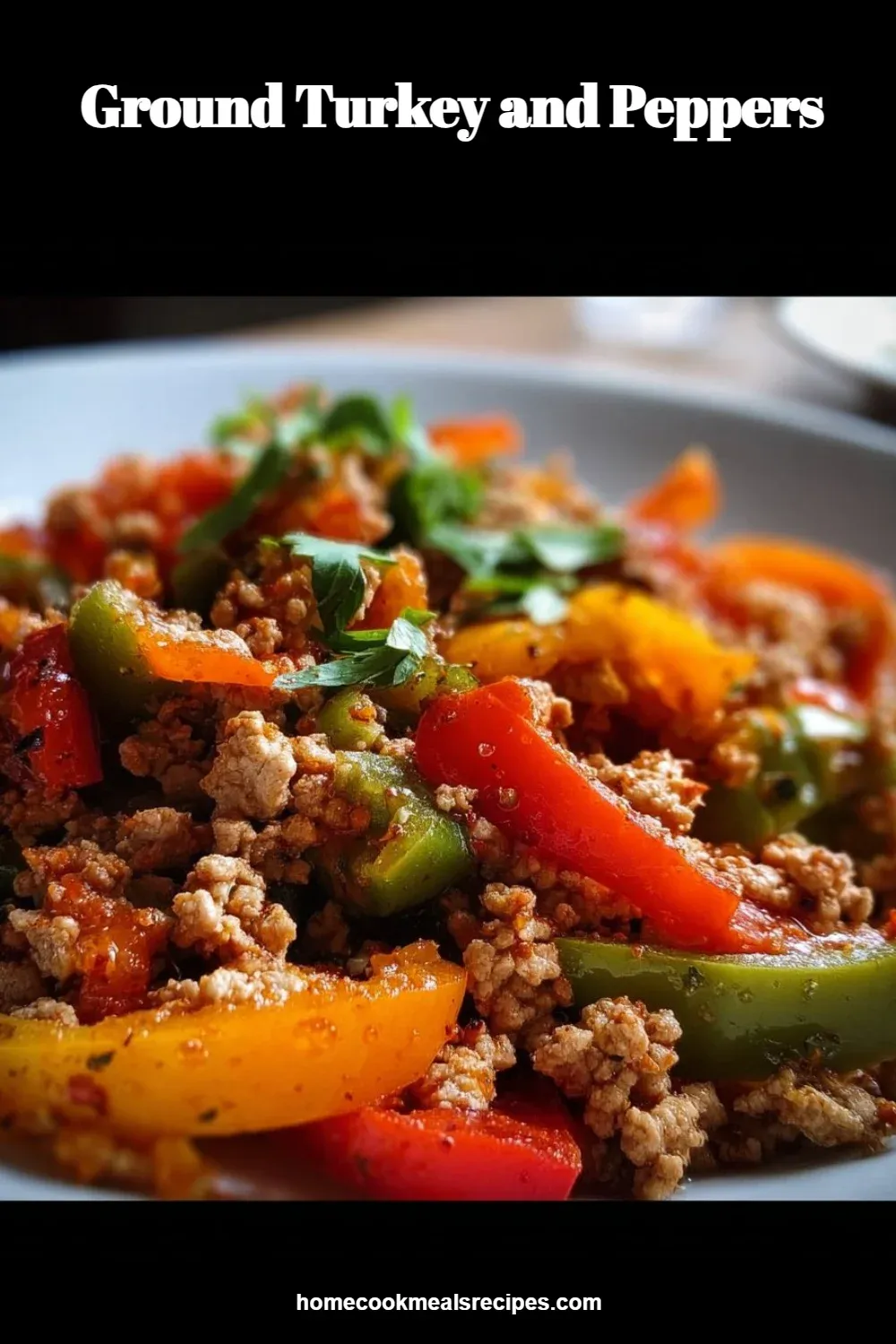 Ground Turkey and Peppers 7