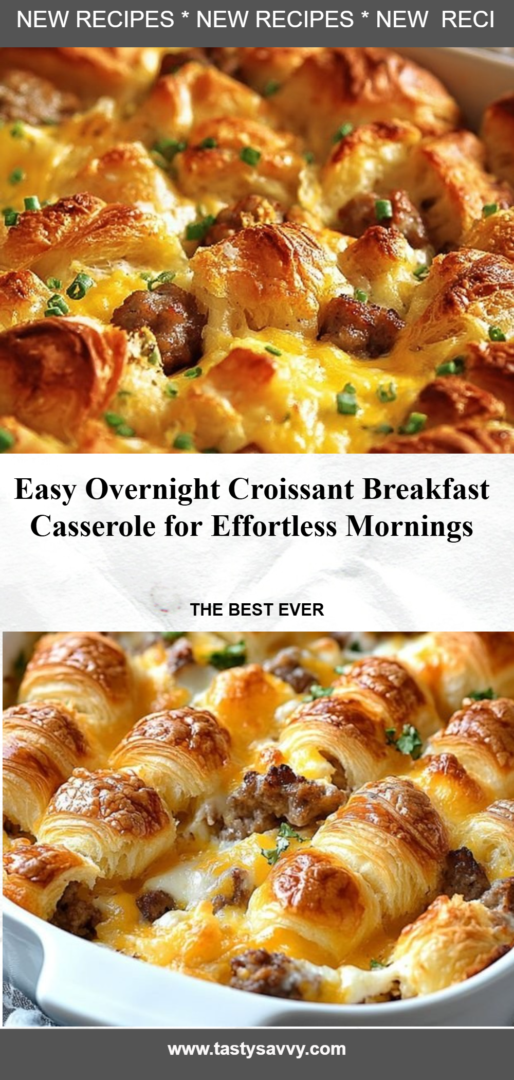 Overnight Croissant Breakfast Casserole Croissant Breakfast Casserole Overnight Croissant Breakfast Casserole