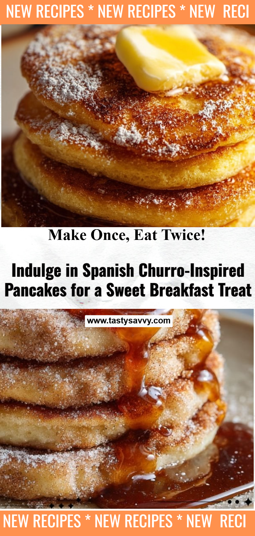Spanish Churro-Inspired Pancakes churro pancakes Spanish Churro-Inspired Pancakes