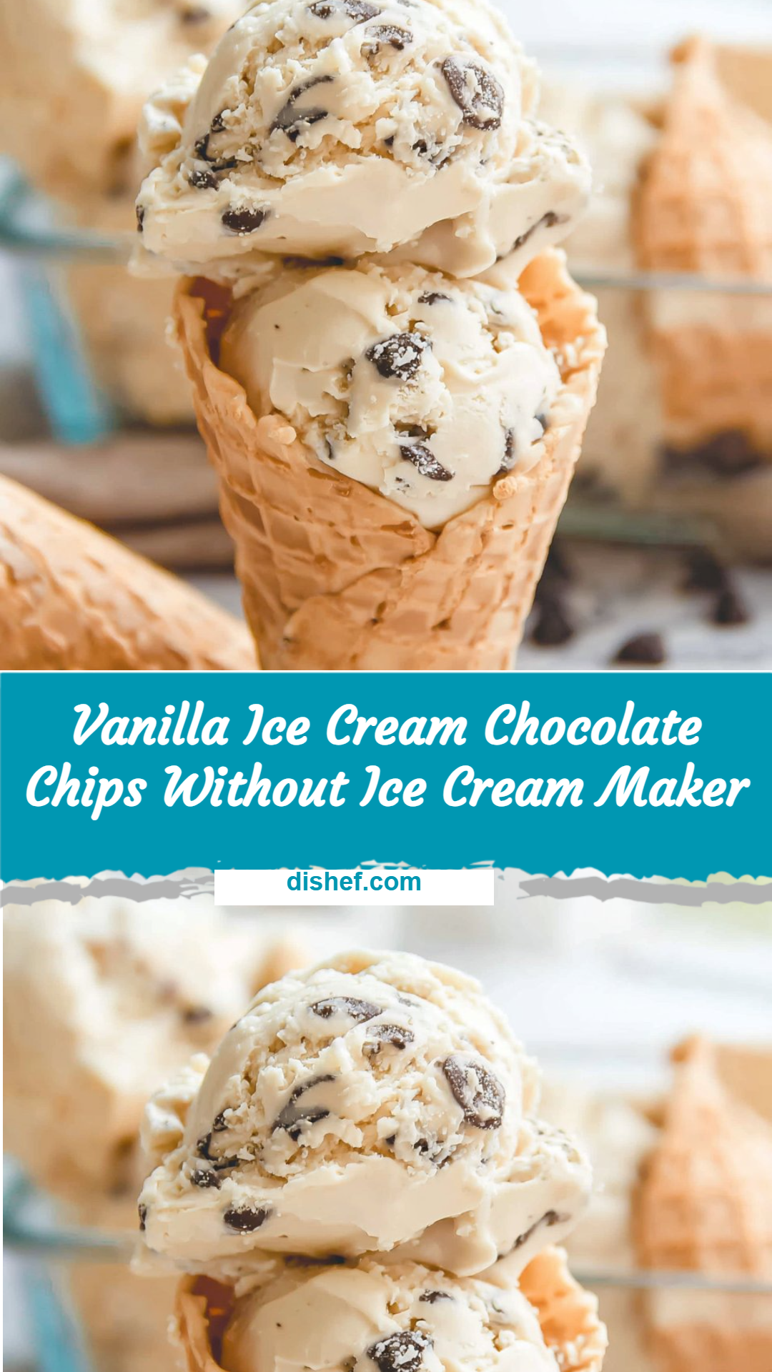 Vanilla Ice Cream Chocolate Chips Without Ice Cream Maker
