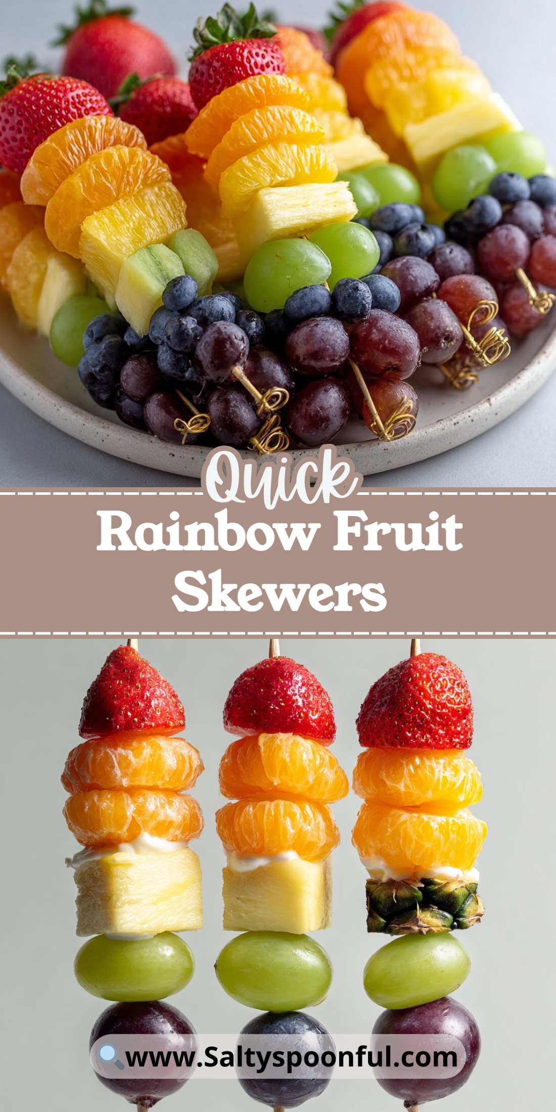 Rainbow Fruit Skewers