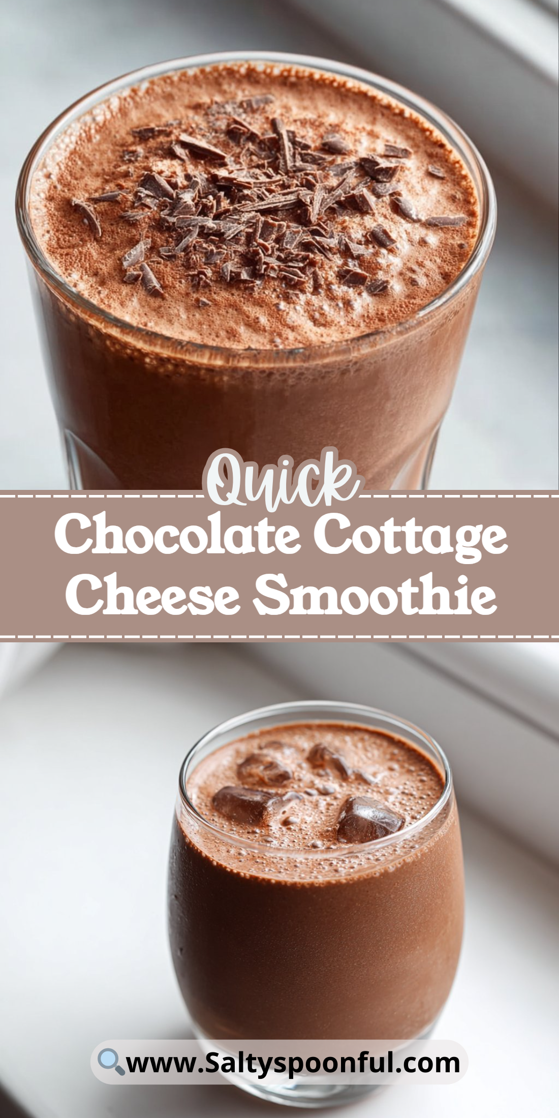 Chocolate Cottage Cheese Smoothie
