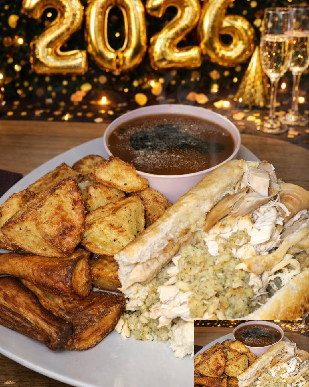 Chicken & Stuffing Tiger Baguette