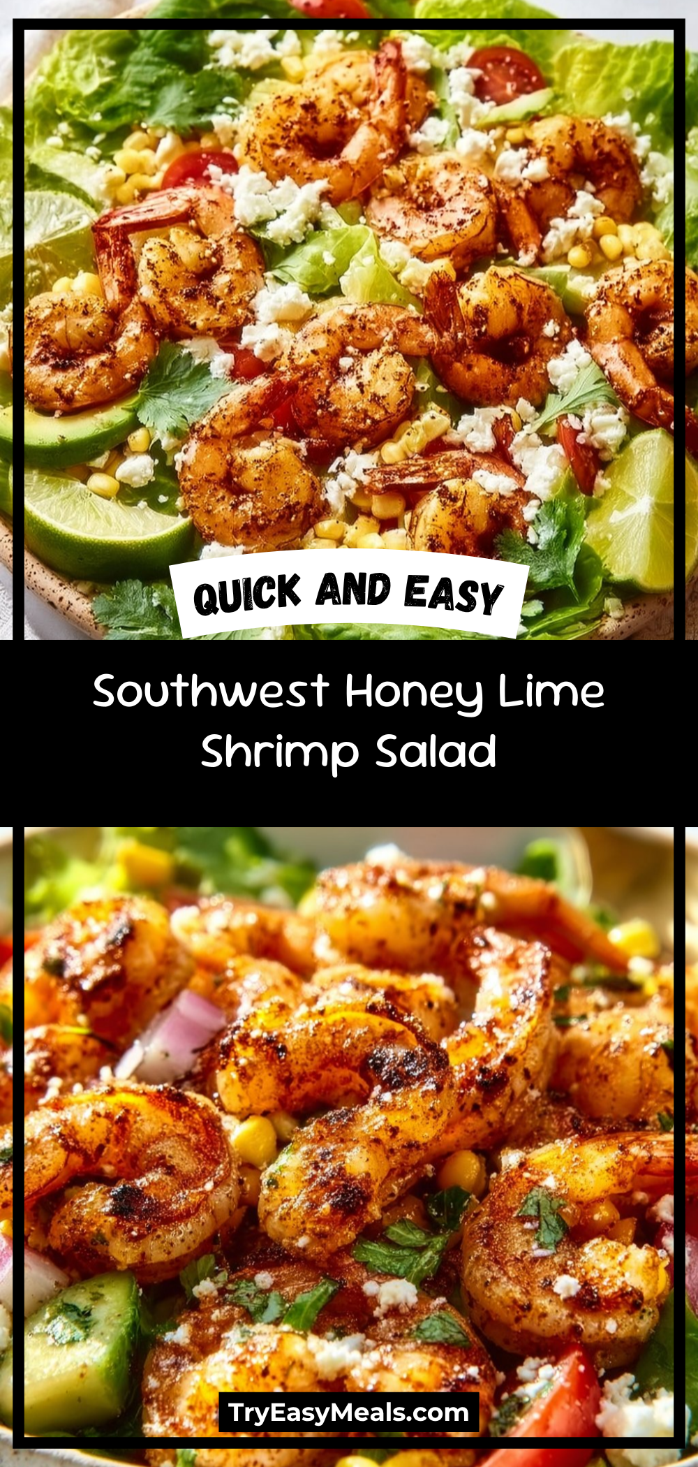 Southwest Honey Lime Shrimp Salad 1 Southwest Honey Lime Shrimp Salad